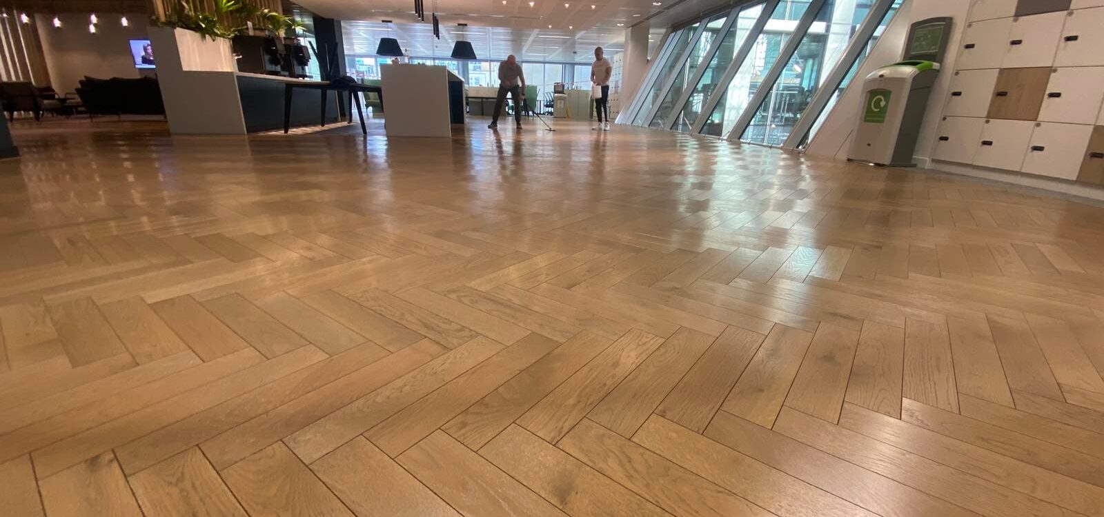 Office floor cleaning