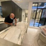 marble worktop polishing