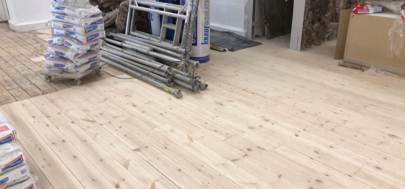 freshly sanded floor in Portsmouth